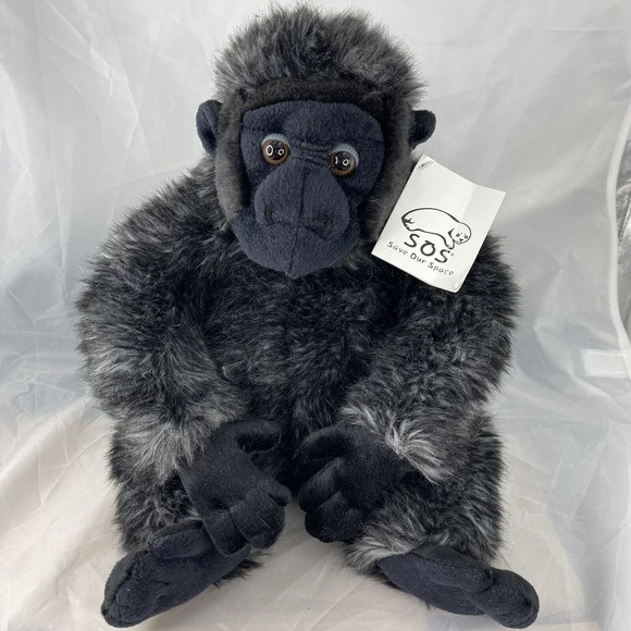 SOS Save Our Space Gorilla Ape Monkey Stuffed Animal Plush San Diego Zoo - Picture 1 of 11